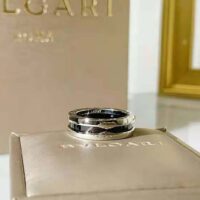 Bvlgari Women Save the Children One-band Sterling Silver Ring with Black Ceramic (1)