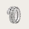 Bvlgari Women Serpenti Viper Two-coil 18 KT White Gold Ring