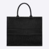 Dior Book Tote Black Dior Oblique Embossed Calfskin