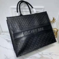 Dior Book Tote Black Dior Oblique Embossed Calfskin (1)