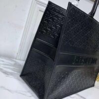 Dior Book Tote Black Dior Oblique Embossed Calfskin (1)