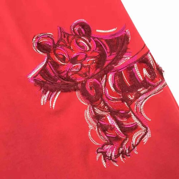 Dior Men Dior and Kenny Scharf T-shirt Relaxed Fit Red Cotton Jersey (7)