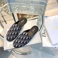 Dior Men Indior Mule Beige and Black Dior Oblique Jacquard (1)