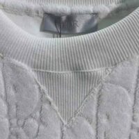 Dior Men Oblique T-shirt Relaxed Fit Off-White Terry Cotton Jacquard (1)