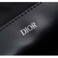 Dior Unisex A5 Pouch Black CD Diamond Canvas Smooth Calfskin (7)