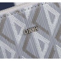 Dior Unisex CD Pouch Gray CD Diamond Canvas DIOR Signature (7)