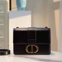 Dior Women 30 Montaigne Bag Des Vents Box Calfskin-black (1)