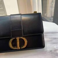 Dior Women 30 Montaigne Bag Des Vents Box Calfskin-black (1)