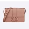 Dior Women 30 Montaigne Bag Ultramatte Grained Calfskin-Pink