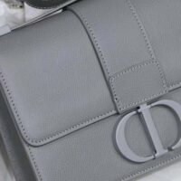 Dior Women 30 Montaigne Bag Ultramatte Grained Calfskin-silver (1)