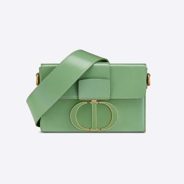 Dior Women 30 Montaigne Box Bag Mint Green Box Calfskin (1)