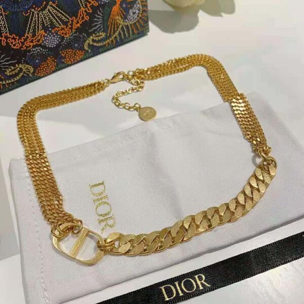 Dior Women 30 Montaigne Necklace Gold-Finish Metal (3)