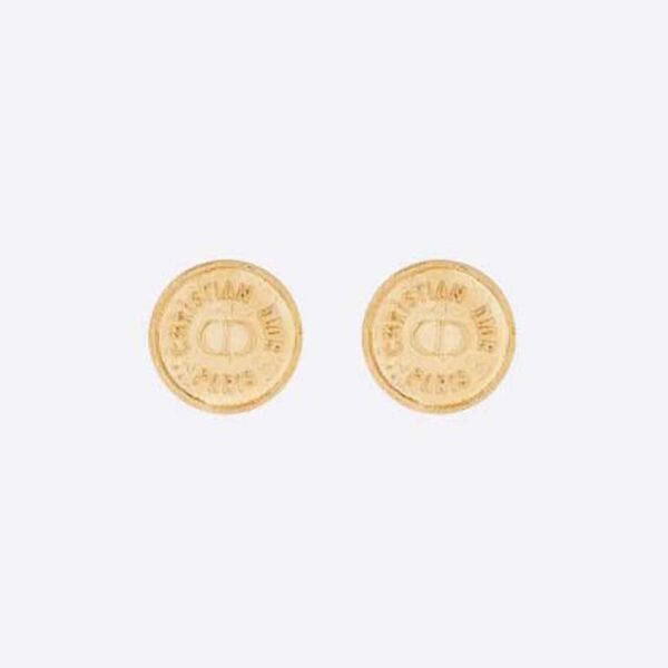 Dior Women 30 Montaigne Stud Earrings Gold-Finish Metal (1)