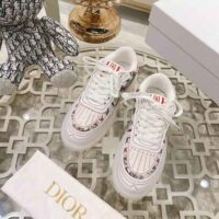 Dior Women Addict Sneaker White Calfskin and Technical Fabric (1)