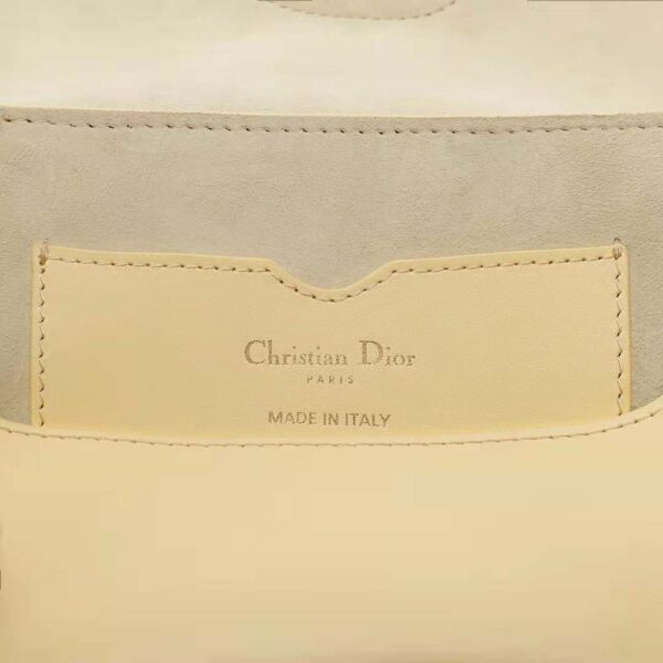 Dior Women Bobby East-West Bag Pale Yellow Box Calfskin (10)