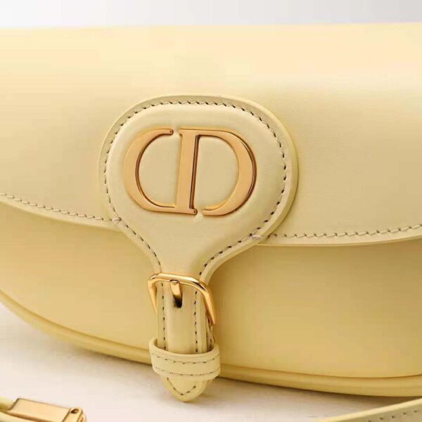 Dior Women Bobby East-West Bag Pale Yellow Box Calfskin (5)
