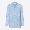 Dior Women Chez Moi Shirt Cornflower Blue Toile de Jouy Reverse Silk Twill