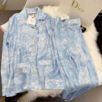 Dior Women Chez Moi Shirt Cornflower Blue Toile de Jouy Reverse Silk Twill (1)