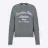 Dior Men Christian Dior Atelier Sweater Gray Wool Jersey