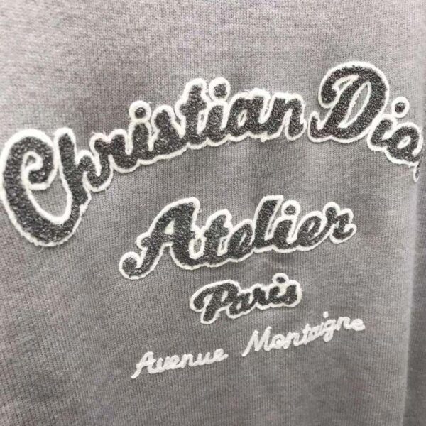 Dior Women Christian Dior Atelier Sweater Gray Wool Jersey (6)