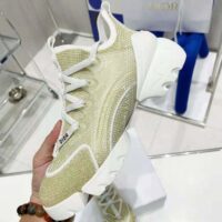 Dior Women D-Connect Sneaker Gold-Tone Laminated Mesh (1)