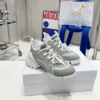 Dior Women D-Connect Sneaker Silver-Tone Laminated Mesh (1)