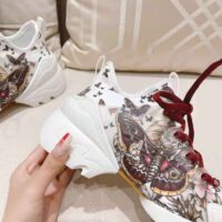 Dior Women D-Connect Sneaker White Technical Fabric and Multicolor Butterfly Motif (1)