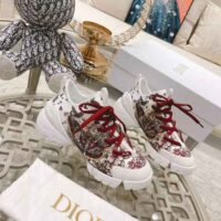 Dior Women D-Connect Sneaker White Technical Fabric and Multicolor Butterfly Motif (1)