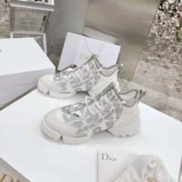 Dior Women D-connect Sneaker White Dior Spatial Printed Reflective Technical Fabric (1)