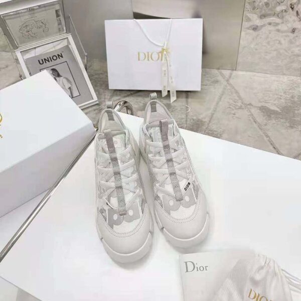 Dior Women D-connect Sneaker White Dior Spatial Printed Reflective Technical Fabric (6)