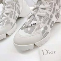 Dior Women D-connect Sneaker White Dior Spatial Printed Reflective Technical Fabric (1)