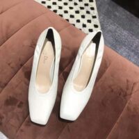 Dior Women Deesse Pump White Lambskin (1)