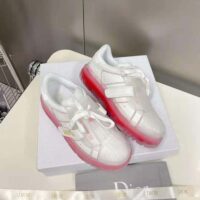 Dior Women Dior-Id Sneaker White Calfskin and Transparent Red Rubber (1)