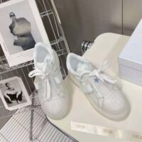 Dior Women Dior-Id Sneaker White Calfskin and Transparent Rubber (1)