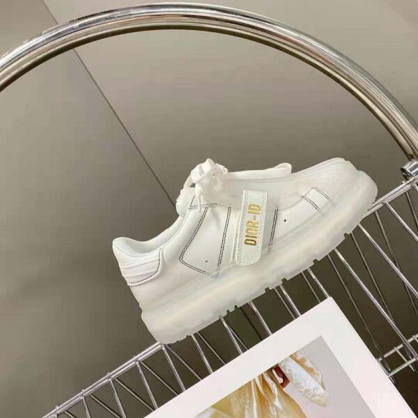 Dior Women Dior-Id Sneaker White Calfskin and Transparent Rubber (6)