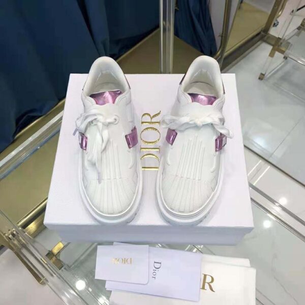 Dior Women Dior-id Sneaker White and Metallic Pink Calfskin (4)
