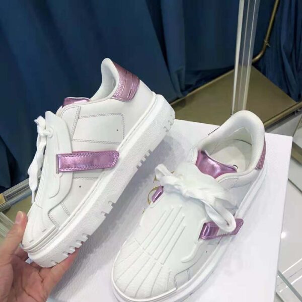 Dior Women Dior-id Sneaker White and Metallic Pink Calfskin (7)
