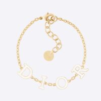 Dior Women Dio(r)evolution Bracelet Gold-Finish Metal and White Lacquer (1)