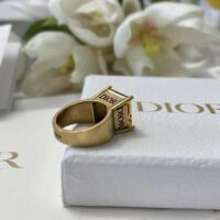 Dior Women Dio(r)evolution Ring Antique Gold-Finish Metal and Citrine (1)