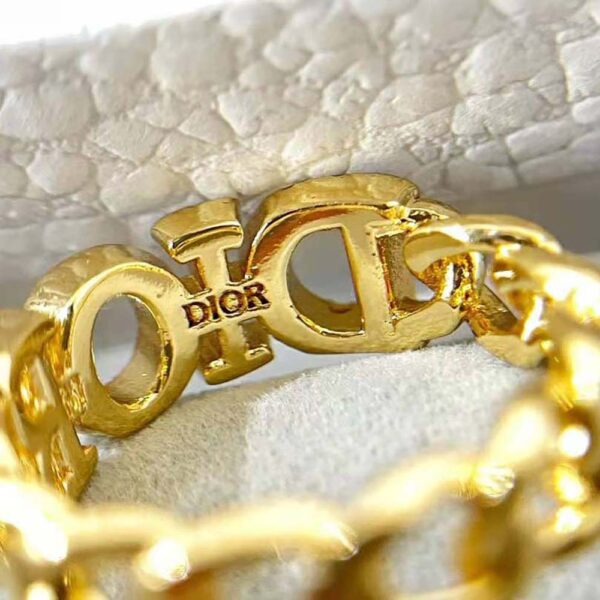 Dior Women Dio(r)evolution Ring Gold-Finish Metal and White Crystals (6)