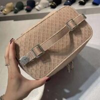 Dior Women Diortravel Vanity Case Mesh Embroidery-sandy (1)