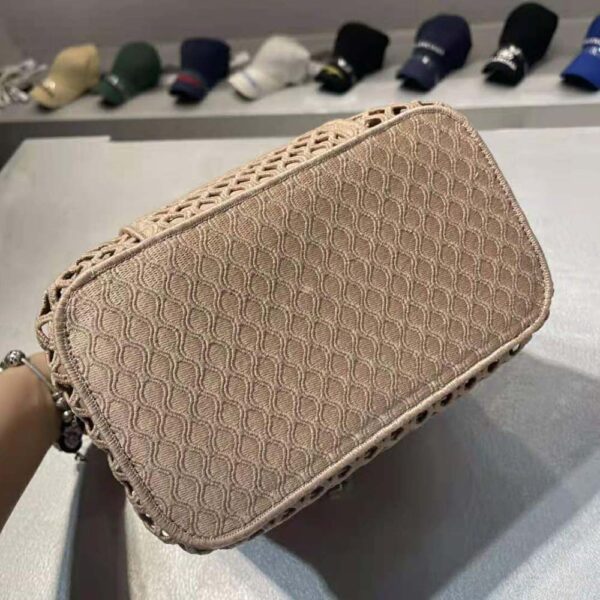 Dior Women Diortravel Vanity Case Mesh Embroidery-sandy (7)