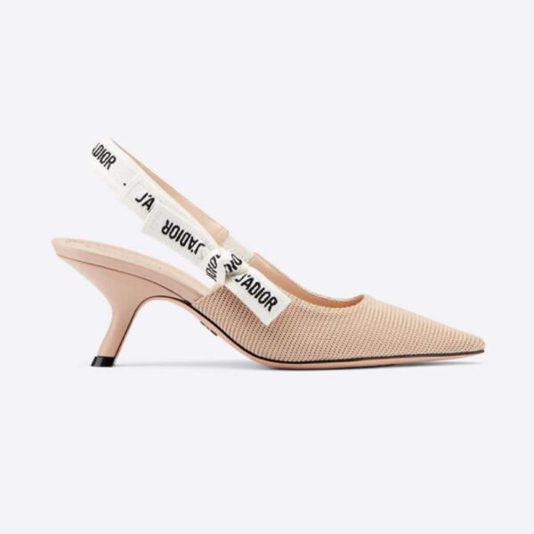 Dior Women J Adior Slingback Pump Nude Technical Fabric (1)