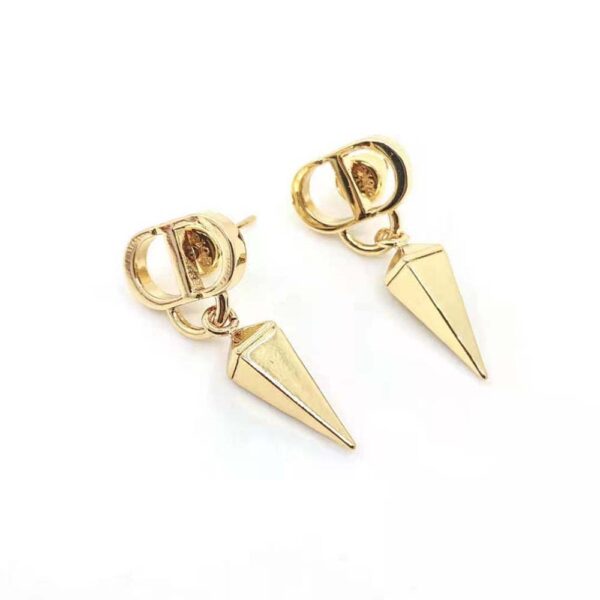 Dior Women Petit CD Earrings Gold-Finish Metal (2)