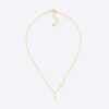 Dior Women Petit CD Necklace Gold-Finish Metal