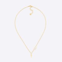 Dior Women Petit CD Necklace Gold-Finish Metal (1)