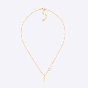 Dior Women Petit CD Necklace Gold-Finish Metal