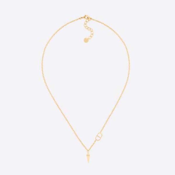 Dior Women Petit CD Necklace Gold-Finish Metal (1)