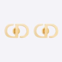 Dior Women Petit CD Studs Earrings Gold-Finish Metal (1)