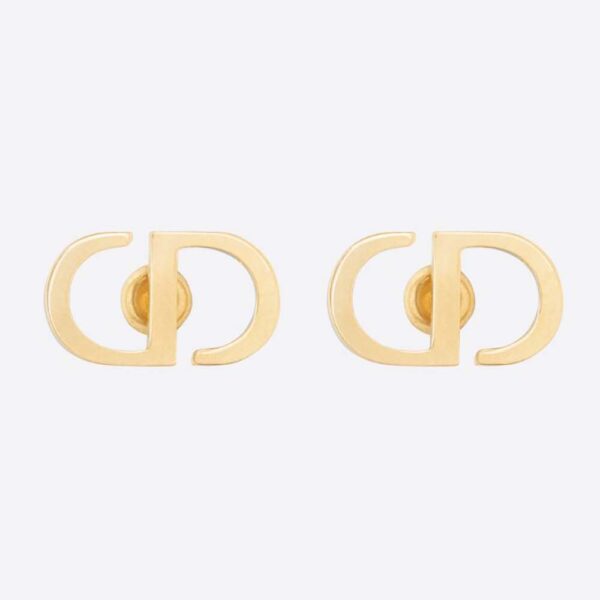 Dior Women Petit CD Studs Earrings Gold-Finish Metal (1)